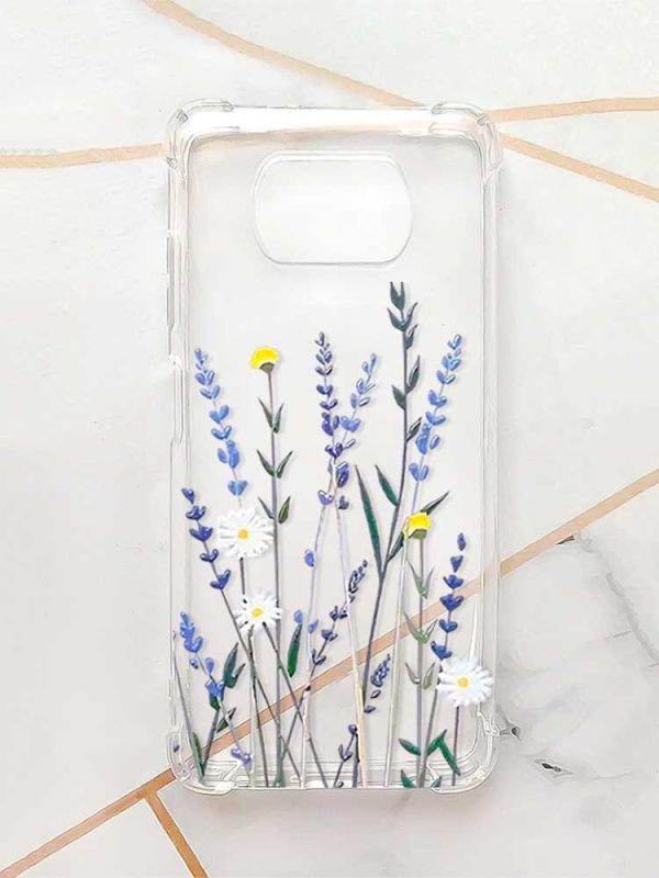 Чохол з потовщеними кутами для Xiaomi Poco X3 :: Польові квіти (принт 270)