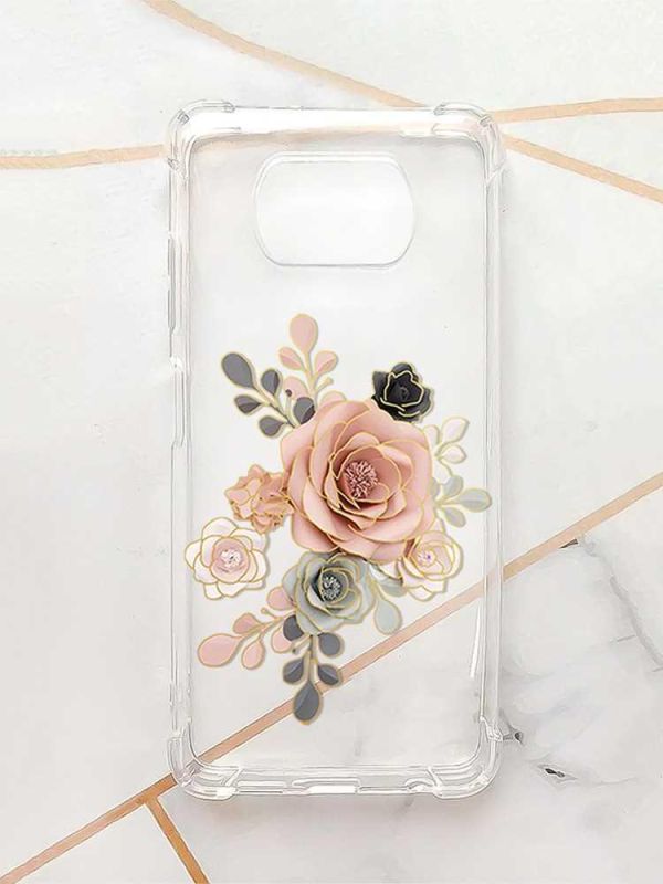 Чохол з потовщеними кутами для Xiaomi Poco X3 :: Троянди (принт 275)