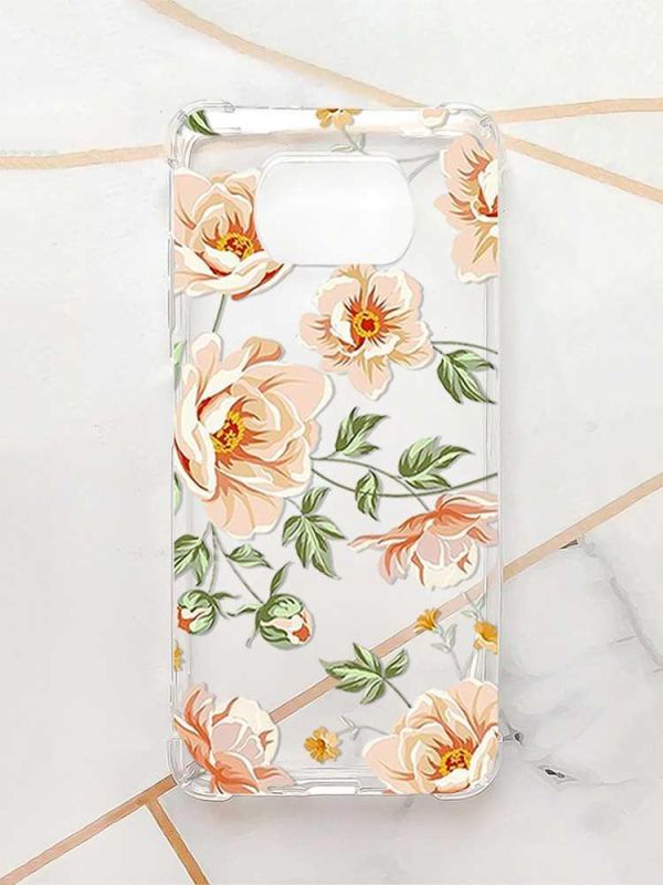 Чохол з потовщеними кутами для Xiaomi Poco X3 :: Квіти пастельні (принт 277)