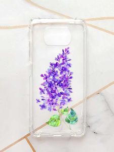 Чохол з потовщеними кутами для Xiaomi Poco X3 :: Гілочка бузку (принт 280)