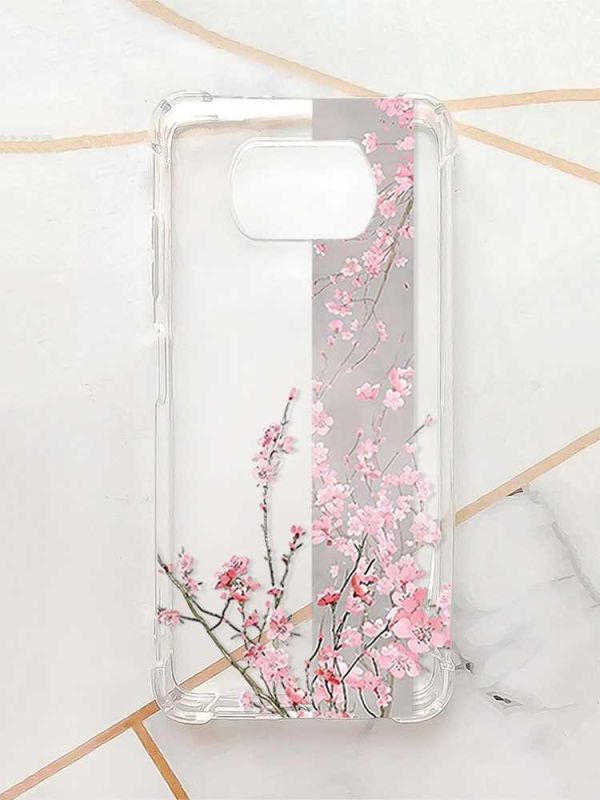 Чохол з потовщеними кутами для Xiaomi Poco X3 :: Сакура у цвіті (принт 286)
