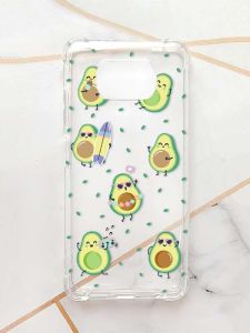 Чохол з потовщеними кутами для Xiaomi Poco X3 :: Авокадо на відпочинку (принт 302)