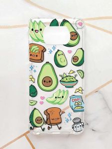 Чохол з потовщеними кутами для Xiaomi Poco X3 :: Милі авокадо каваї (принт 305)