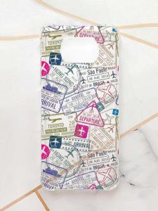 Чохол з потовщеними кутами для Xiaomi Poco X3 :: Подорожі. Штампи (принт 316)