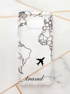 Чохол з потовщеними кутами для Xiaomi Poco X3 :: Карта. Контур (принт 330)