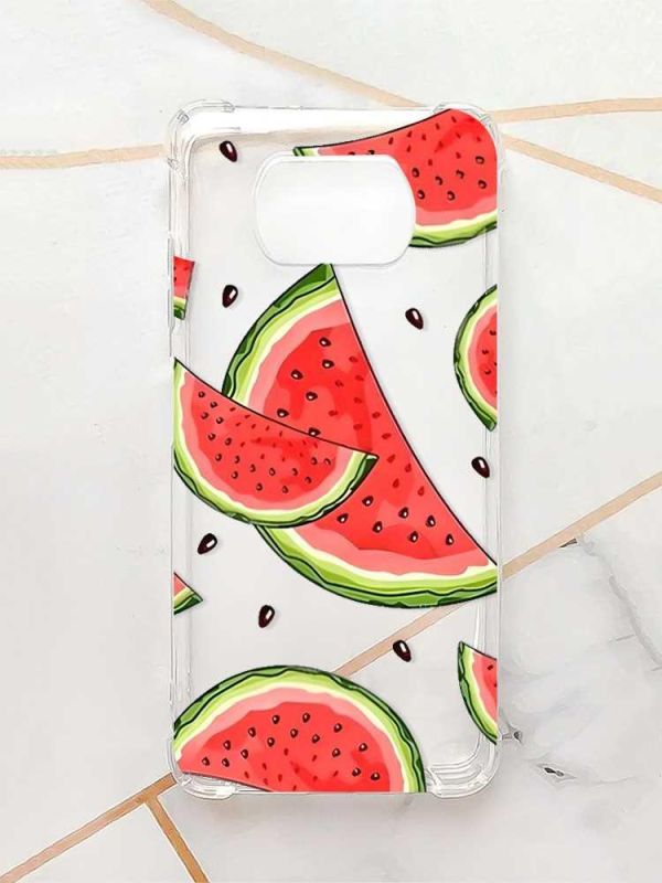 Чохол з потовщеними кутами для Xiaomi Poco X3 :: Скибки кавуна (принт 342)
