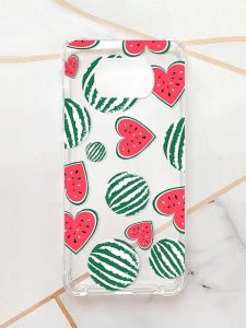 Чохол з потовщеними кутами для Xiaomi Poco X3 :: Кавуни сердечка (принт 343)