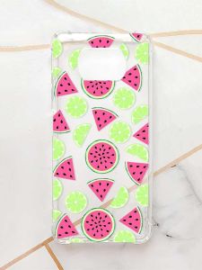 Чохол з потовщеними кутами для Xiaomi Poco X3 :: Кавуни и лайм (принт 345)