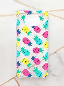 Чохол з потовщеними кутами для Xiaomi Poco X3 :: Різнокольорові ананаси (принт 346)