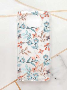 Чохол з потовщеними кутами для Xiaomi Poco X3 :: Квітковий фон (принт 370)