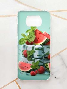 Чохол з потовщеними кутами для Xiaomi Poco X3 :: Кавунова свіжість (принт 338)