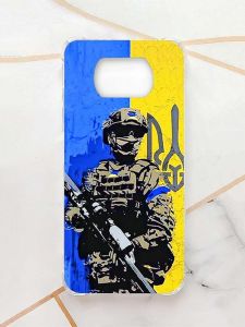 Чохол з потовщеними кутами для Xiaomi Poco X3 :: Солдат (принт 350)