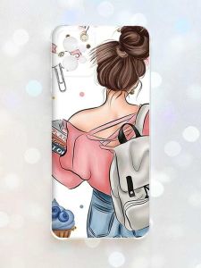 Чохол з потовщеними кутами на Motorola Moto G32 :: Дівчина з рюкзаком (принт 30)