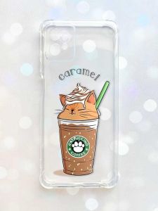 Чохол з потовщеними кутами на Motorola Moto G32 :: Капучіно котик (принт 97)