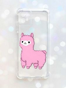 Чохол з потовщеними кутами на Motorola Moto G32 :: Лама рожева (принт 100)