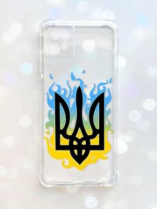 Чохол з потовщеними кутами на Motorola Moto G32 :: Тризуб Полум'я (принт 257)