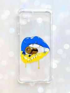 Чохол з потовщеними кутами на Motorola Moto G32 :: Губи і патрон (принт 264)