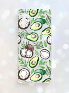 Чохол з потовщеними кутами на Motorola Moto G32 :: Авокадо і кокос (принт 303)