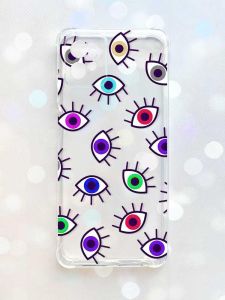 Чохол з потовщеними кутами на Motorola Moto G32 :: Різнокольорові очі (принт 336)