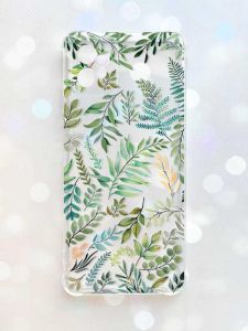 Чохол з потовщеними кутами на Motorola Moto G32 :: Рослинний фон (принт 377)