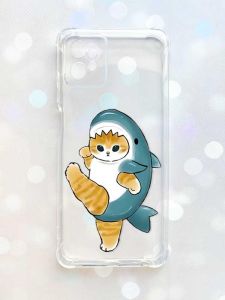 Чохол з потовщеними кутами на Motorola Moto G32 :: Котик акула (принт 380)