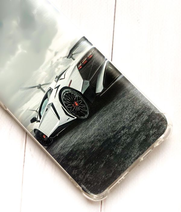 Чохол з потовщеними кутами на Motorola Moto G32 :: Авто біле (принт 236)