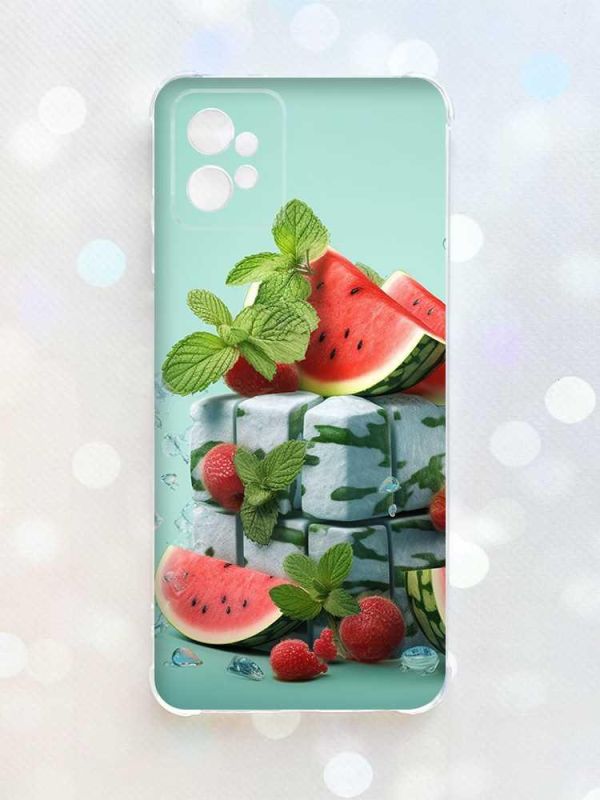 Чохол з потовщеними кутами на Motorola Moto G32 :: Кавунова свіжість (принт 338)