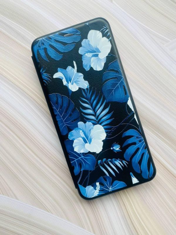 Чохол-книжка з малюнком для Samsung Galaxy A35 (A356) Чорний :: Тропіки (принт 373)