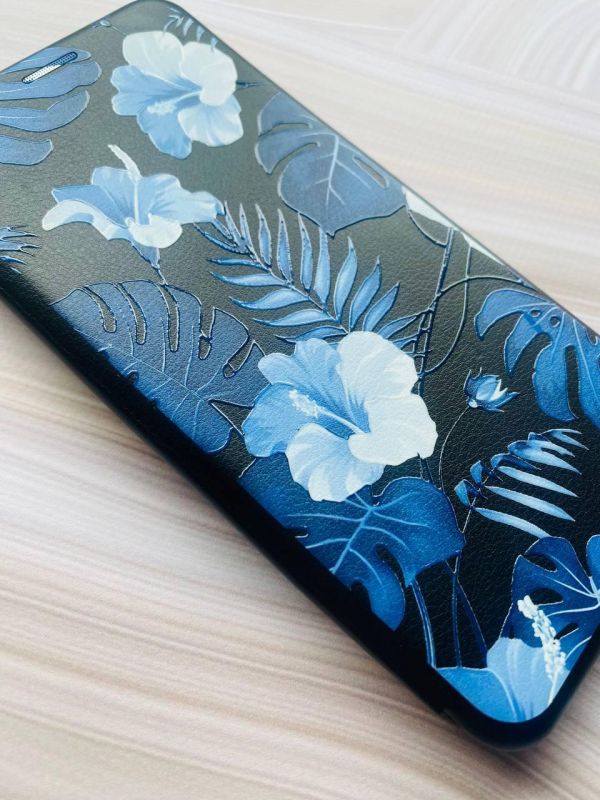 Чохол-книжка з малюнком для Samsung Galaxy A35 (A356) Чорний :: Тропіки (принт 373)