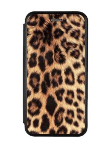 Чохол-книжка з малюнком для Samsung Galaxy A05s (A057) Чорний :: Леопардовий дизайн (принт 383)