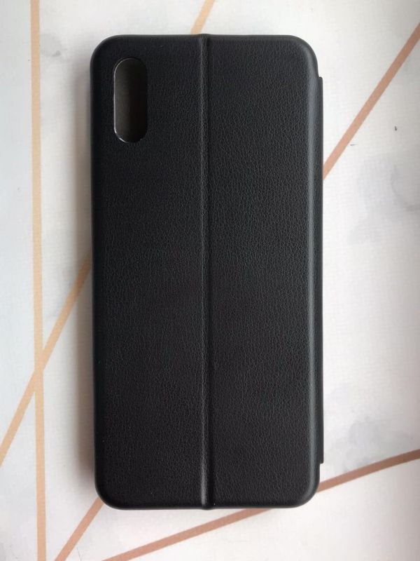 Чохол-книжка з малюнком для Xiaomi Redmi 9A Чорний :: Леопардовий дизайн (принт 383)