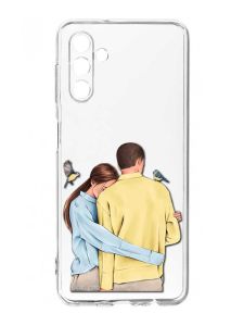 Прозорий чохол на Samsung Galaxy A35 5G (A356) :: Українська пара (принт 14)