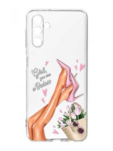 Прозорий чохол на Samsung Galaxy A35 5G (A356) :: Ніжки (принт 62)