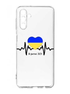 Прозорий чохол на Samsung Galaxy A35 5G (A356) :: В ритмі ЗСУ (принт 70)