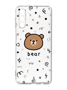 Прозорий чохол на Samsung Galaxy A35 5G (A356) :: Ведмедик (принт 76)