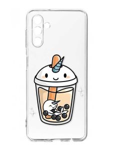 Прозорий чохол на Samsung Galaxy A35 5G (A356) :: Коктейль Єдиноріг (принт 96)