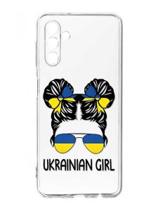 Прозорий чохол на Samsung Galaxy A35 5G (A356) :: Українська дівчина (принт 113)