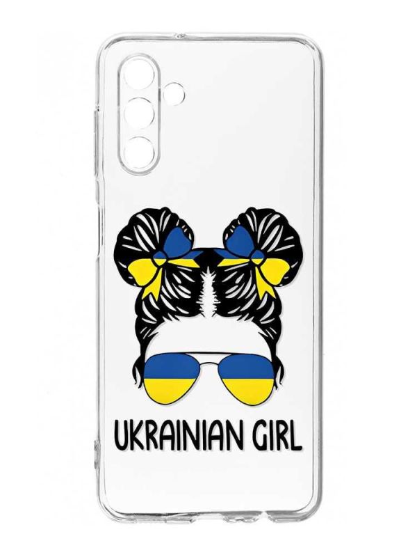 Прозорий чохол на Samsung Galaxy A35 5G (A356) :: Українська дівчина (принт 113)