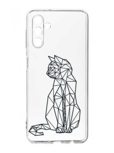 Прозорий чохол на Samsung Galaxy A35 5G (A356) :: Котик (принт 124)