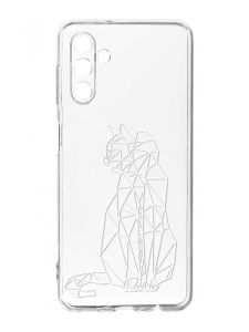 Прозорий чохол на Samsung Galaxy A35 5G (A356) :: Котик (принт 125)
