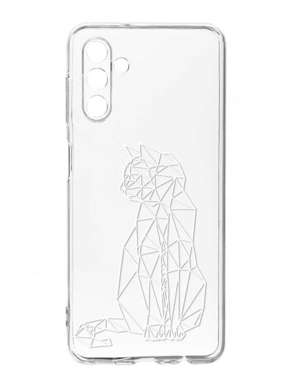 Прозорий чохол на Samsung Galaxy A35 5G (A356) :: Котик (принт 125)
