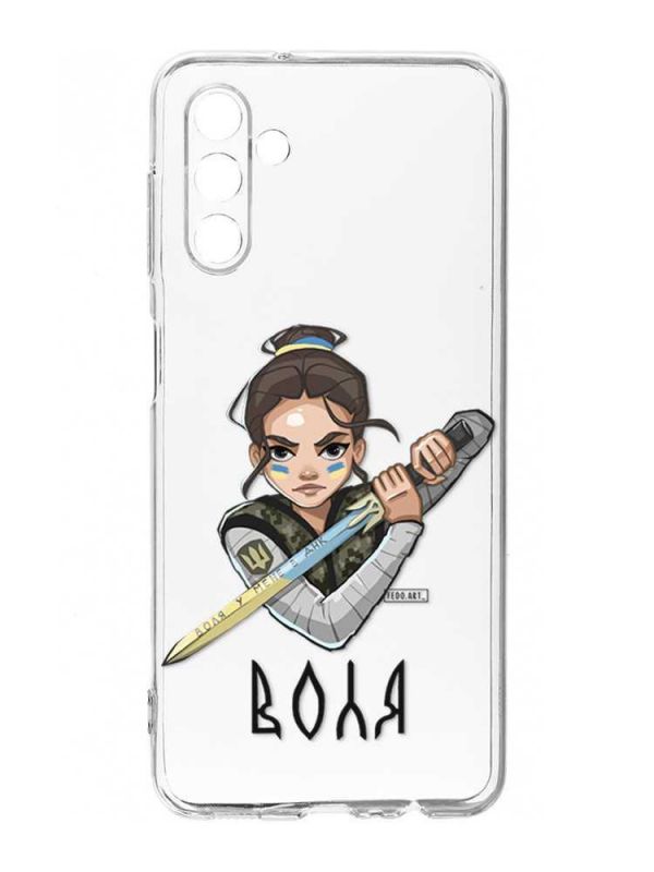 Прозорий чохол на Samsung Galaxy A35 5G (A356) :: Українська захисниця (принт 169)