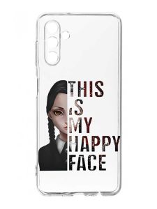 Прозорий чохол на Samsung Galaxy A35 5G (A356) :: Щасливе обличчя. Венздей (принт 206)