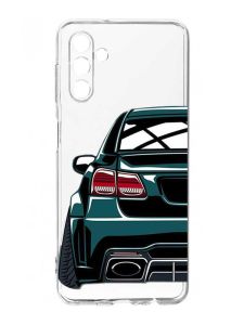 Прозорий чохол на Samsung Galaxy A35 5G (A356) :: Авто зелене (принт 233)