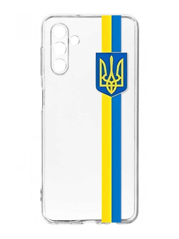 Прозорий чохол на Samsung Galaxy A35 5G (A356) :: Стрічка Україна (принт 253)