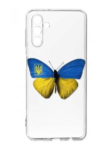 Прозорий чохол на Samsung Galaxy A35 5G (A356) :: Метелик Україна (принт 255)