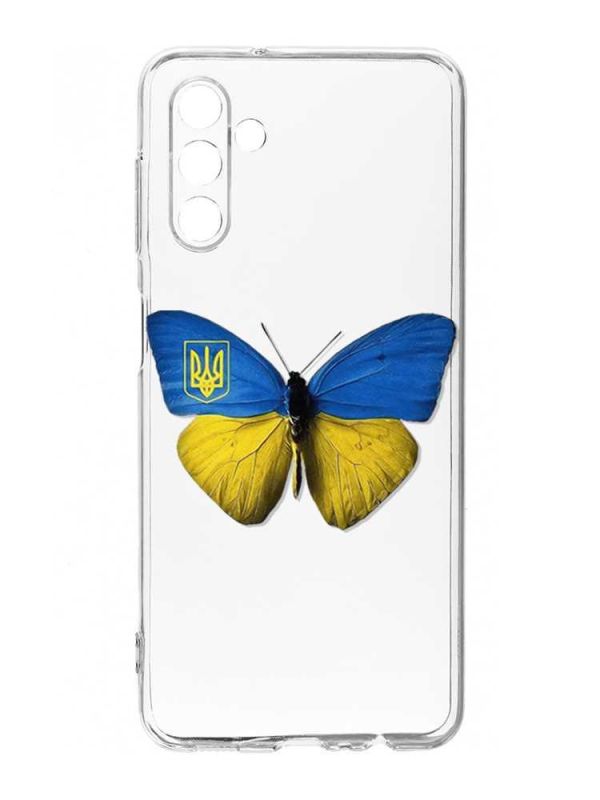 Прозорий чохол на Samsung Galaxy A35 5G (A356) :: Метелик Україна (принт 255)