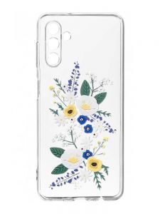 Прозорий чохол на Samsung Galaxy A35 5G (A356) :: Квіти. Акварель (принт 271)