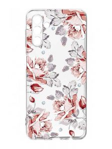 Прозорий чохол на Samsung Galaxy A35 5G (A356) :: Фон Троянди (принт 273)