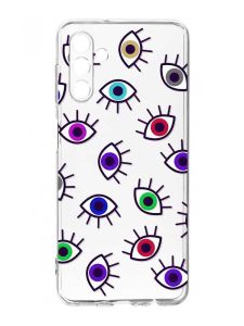 Прозорий чохол на Samsung Galaxy A35 5G (A356) :: Різнокольорові очі (принт 336)